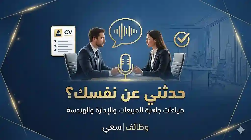 أفضل إجابة لسؤال: حدثني عن نفسك؟ (صياغات جاهزة للمبيعات والإدارة والهندسة)