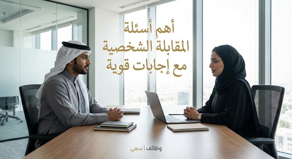 أهم أسئلة المقابلة الشخصية مع إجابات قوية | دليل شامل للتوظيف