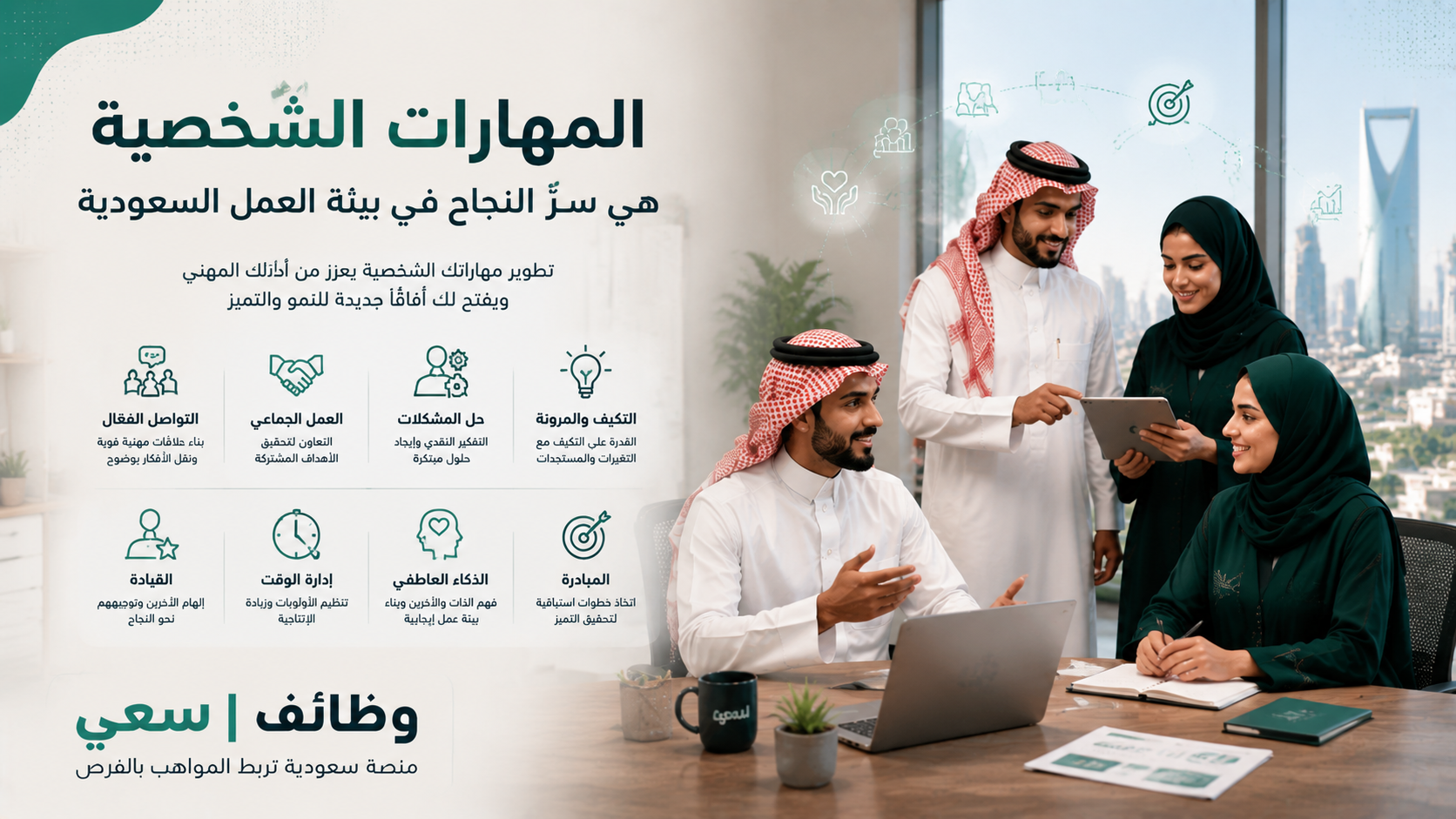 المهارات الشخصية في السعودية: مفتاح التوظيف والنجاح