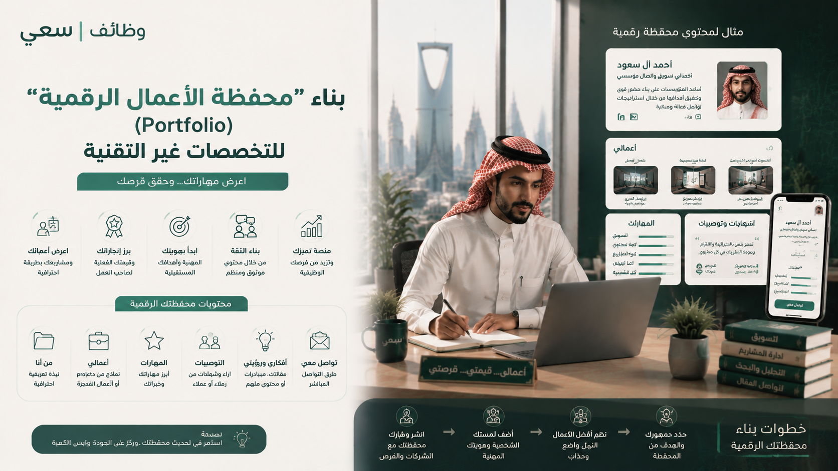  بناء Portfolio للتخصصات غير التقنية
