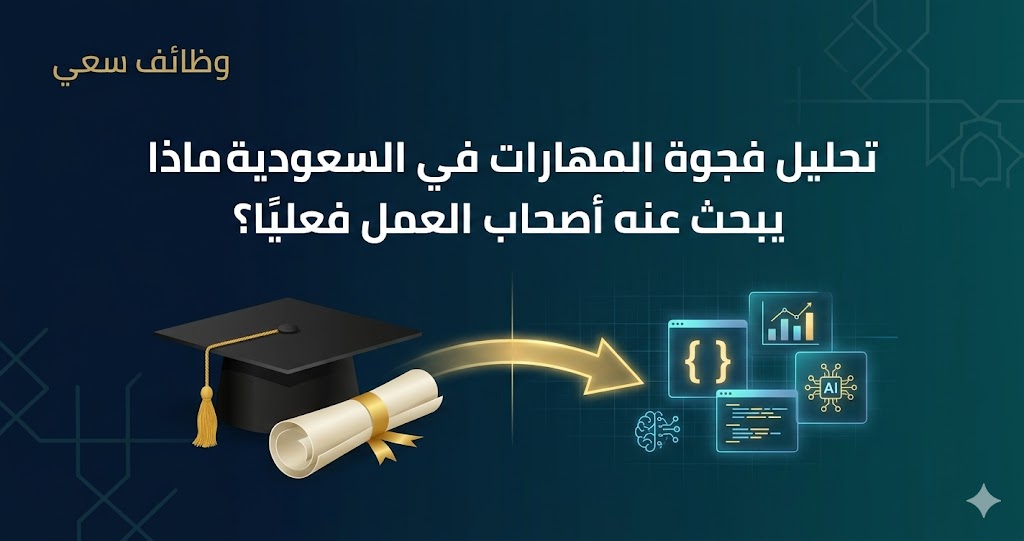 تحليل فجوة المهارات في السعودية: ماذا يبحث عنه أصحاب العمل فعليًا؟
