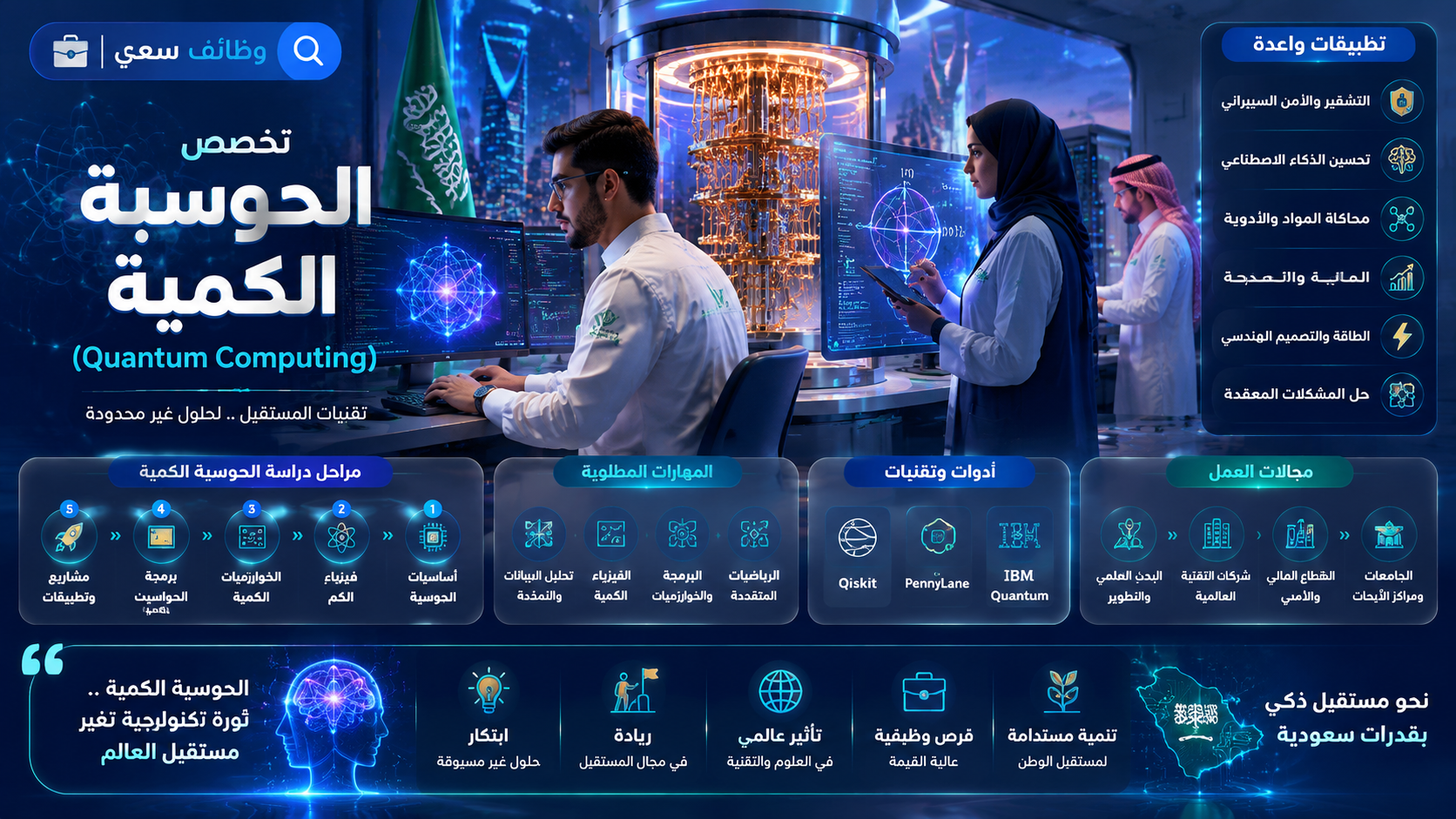  تخصص الحوسبة الكمية في السعودية ومستقبلها