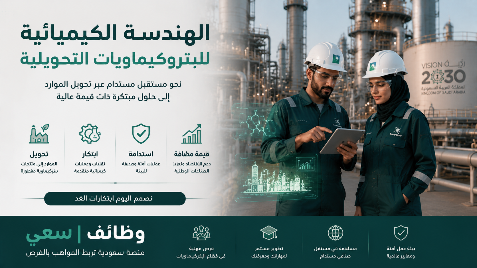  تخصص الهندسة الكيميائية للبتروكيماويات في السعودية