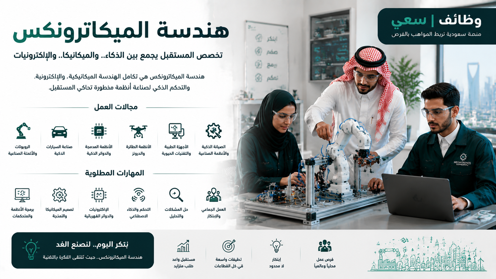  تخصص هندسة الميكاترونكس في السعودية 
