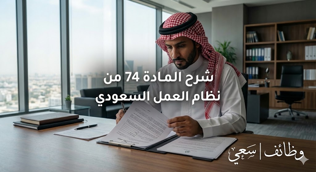 شرح المادة 74 من نظام العمل السعودي: حالات انتهاء عقد العمل وحقوق الموظف
