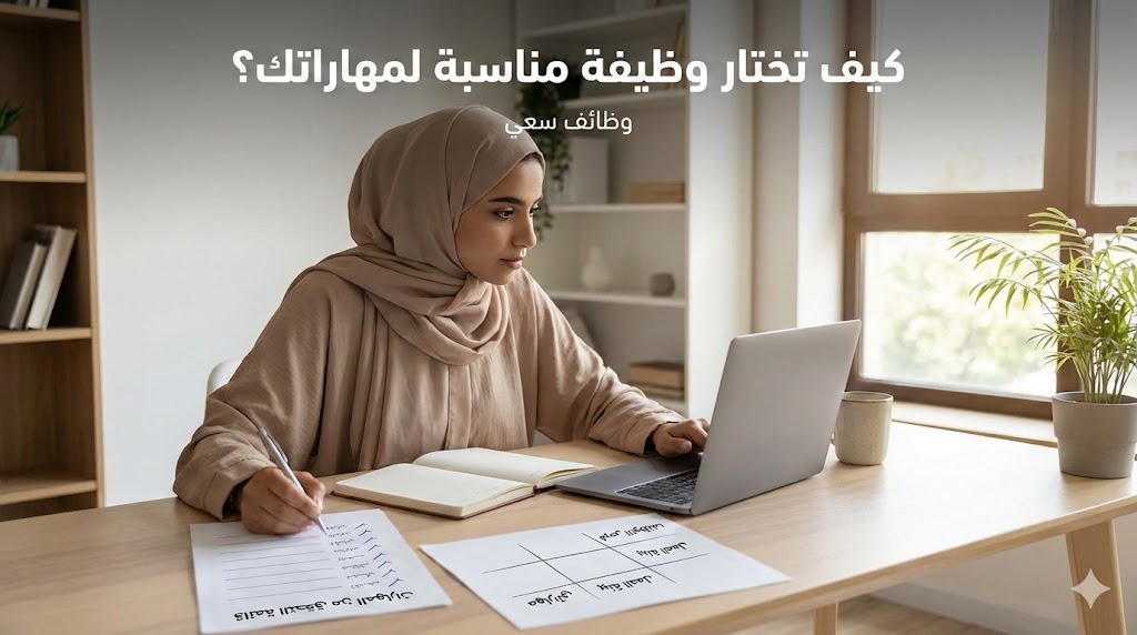 كيف تختار وظيفة مناسبة لمهاراتك؟ اختبار سريع + خطوات عملية