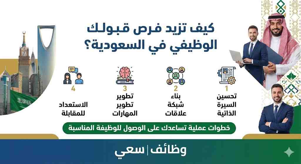كيف تزيد فرص قبولك الوظيفي في السعودية؟