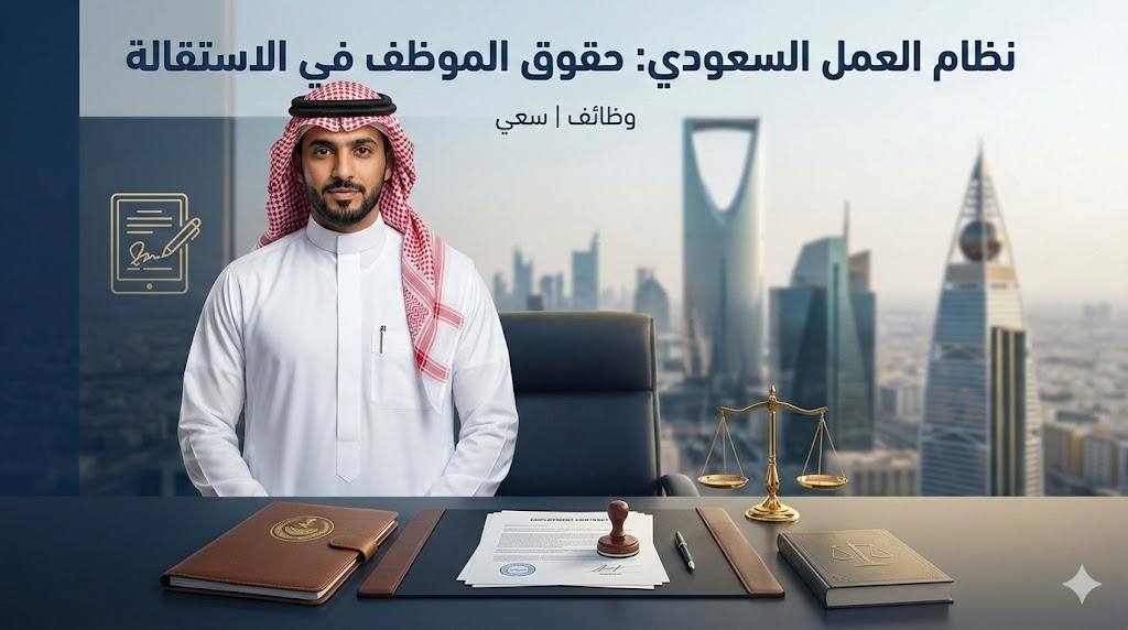 نظام العمل السعودي: حقوق الموظف في الاستقالة والفصل ومكافأة نهاية الخدمة (شرح شامل)