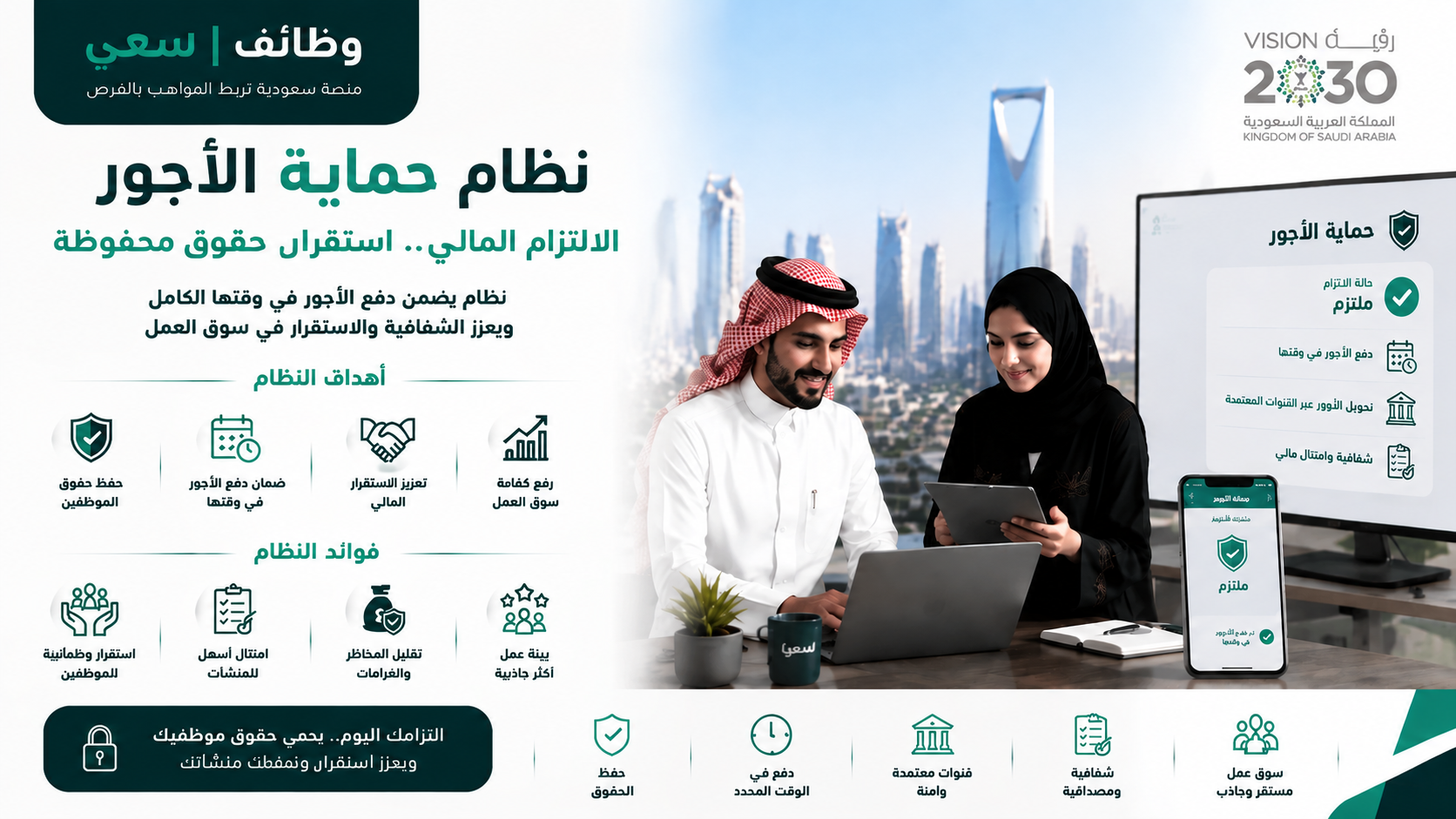  نظام حماية الأجور في السعودية والالتزام المالي 