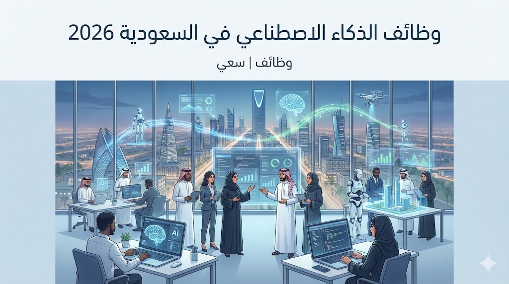 وظائف الذكاء الاصطناعي في السعودية 2026 | التخصصات والمهارات المطلوبة