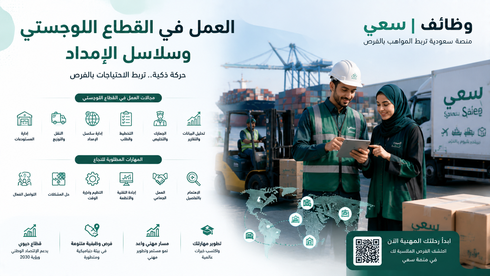 وظائف اللوجستيات وسلاسل الإمداد في السعودية